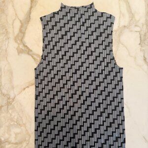 Issey Miyake Pleats Please Sleeveless Geometric Top